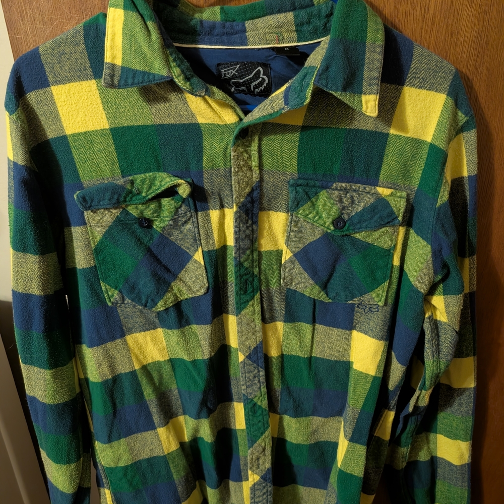 Fox Racing Plaid Flannel Shirt
